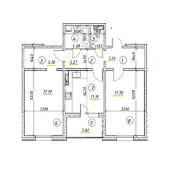 Продаж Квартира 2-кімнатна, 14/25 поверх на улица Ревуцкого, д.54 Київ - фото 10
