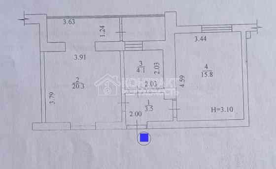 Продаж Квартира 1-кімнатна, 6/8 поверх на вул. Сумська Kharkiv