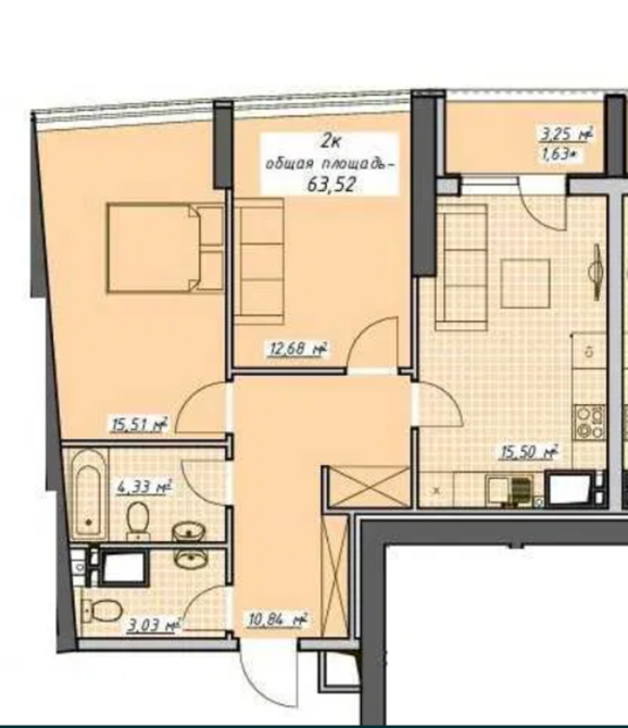 Продаж Квартира 2-кімнатна, 18/23 поверх на Курортный пер, 2 Одеса - фото 14