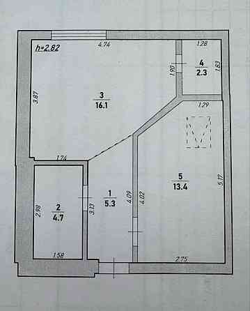 Продаж Квартира 1-кімнатна, 12/12 поверх на вул. Височана Ivano-Frankivs'k