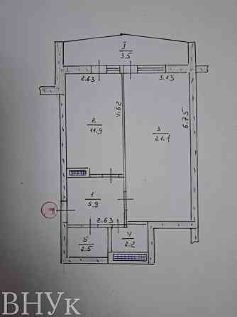Продаж Квартира 1-кімнатна, 4/10 поверх на вул. Вільхова Тернопіль