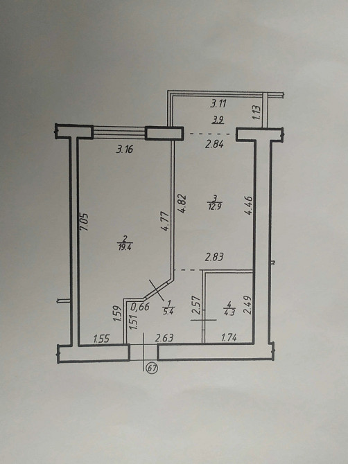 Продаж Квартира 1-кімнатна, 11/12 поверх на Дорошенка Гетьмана вул., 22Б Івано-Франківськ - фото 2