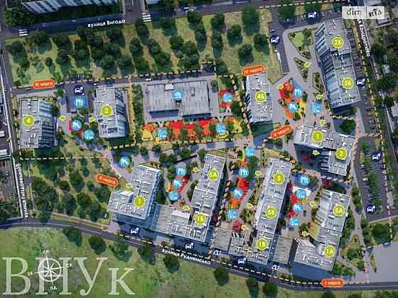 Продаж Квартира 1-кімнатна, 1/12 поверх на вул. Рудненська Львів