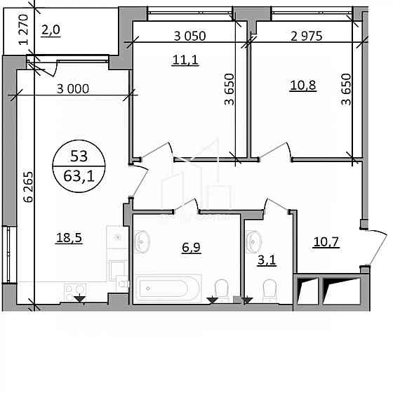 Продаж 2к квартири 63.1 кв. м Брюховичі (Перемишлянський район)
