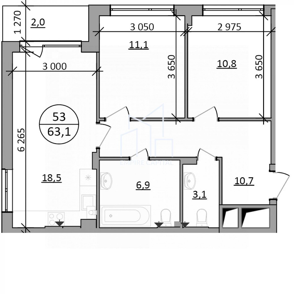 Продаж 2к квартири 63.1 кв. м Брюховичі (Перемишлянський район) - фото 3
