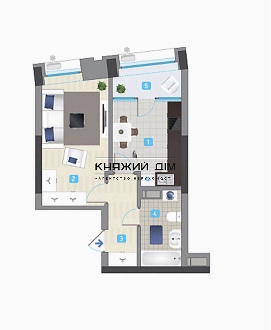 Продаж Квартира 1-кімнатна, 26/26 поверх на Заречная ул. Київ - фото 8