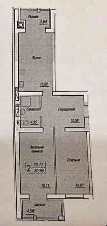 Продаж Квартира 2-кімнатна, 5/12 поверх на вул. Михайла Грушевського Zhytomyr