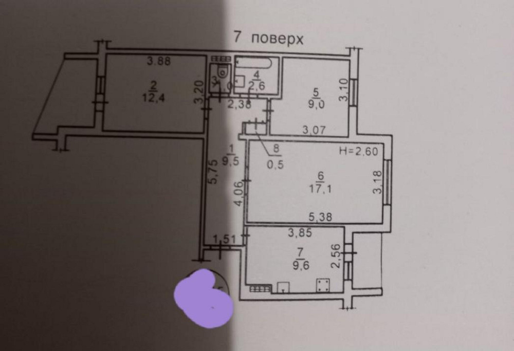 Продається 3-кімнатна квартира в Лузанівці Одеса - фото 8