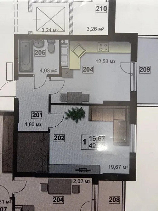 Продаж Квартира 1-кімнатна, 6/10 поверх на вул. Героїв Крут Житомир - фото 5