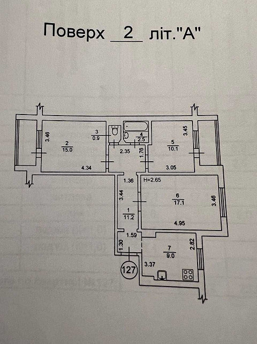 Продаж Квартира 3-кімнатна, 2/10 поверх на Княжий Затон вул., д. 12 Киев - изображение 9