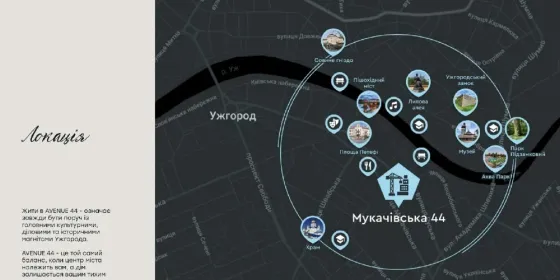 For sale 2-room Apartment 66 sq.m Мукачівська 44 Uzhhorod