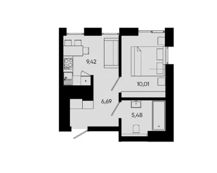Продаж 1к Квартира 31.6 кв.м holosko resıdents Львів - фото 3