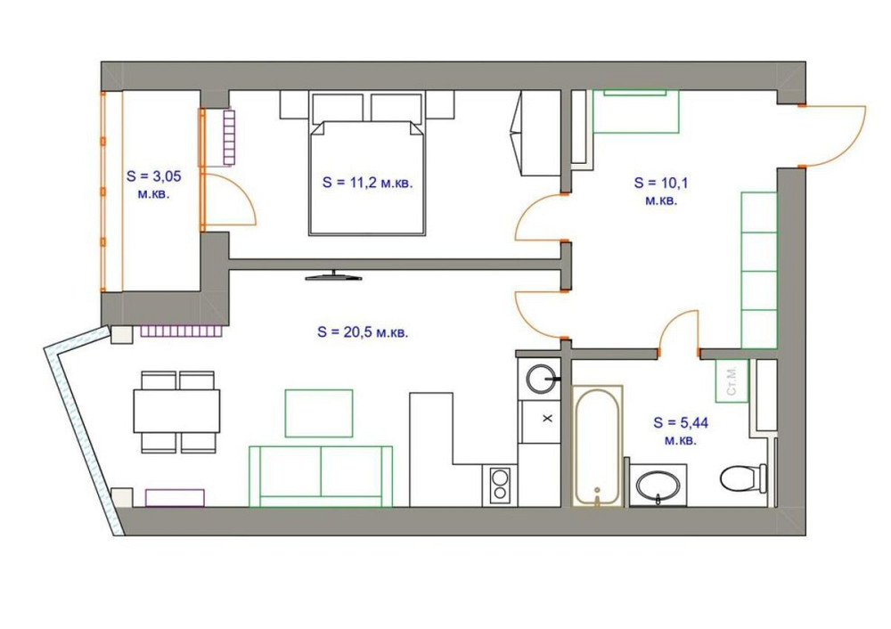 Продаж Квартира 2-кімнатна, 15/25 поверх на Драгоманова, 2Б Киев - изображение 18