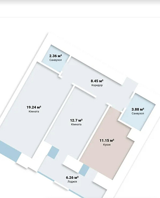 Продаж 2 кім квартири по вул. Микулинецька ЖК Фрідом Тернопіль - фото 2