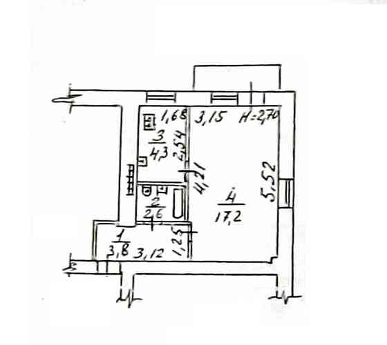 Продаж Квартира 1-кімнатна на ул. Среднефонтанская, 32а Одесса