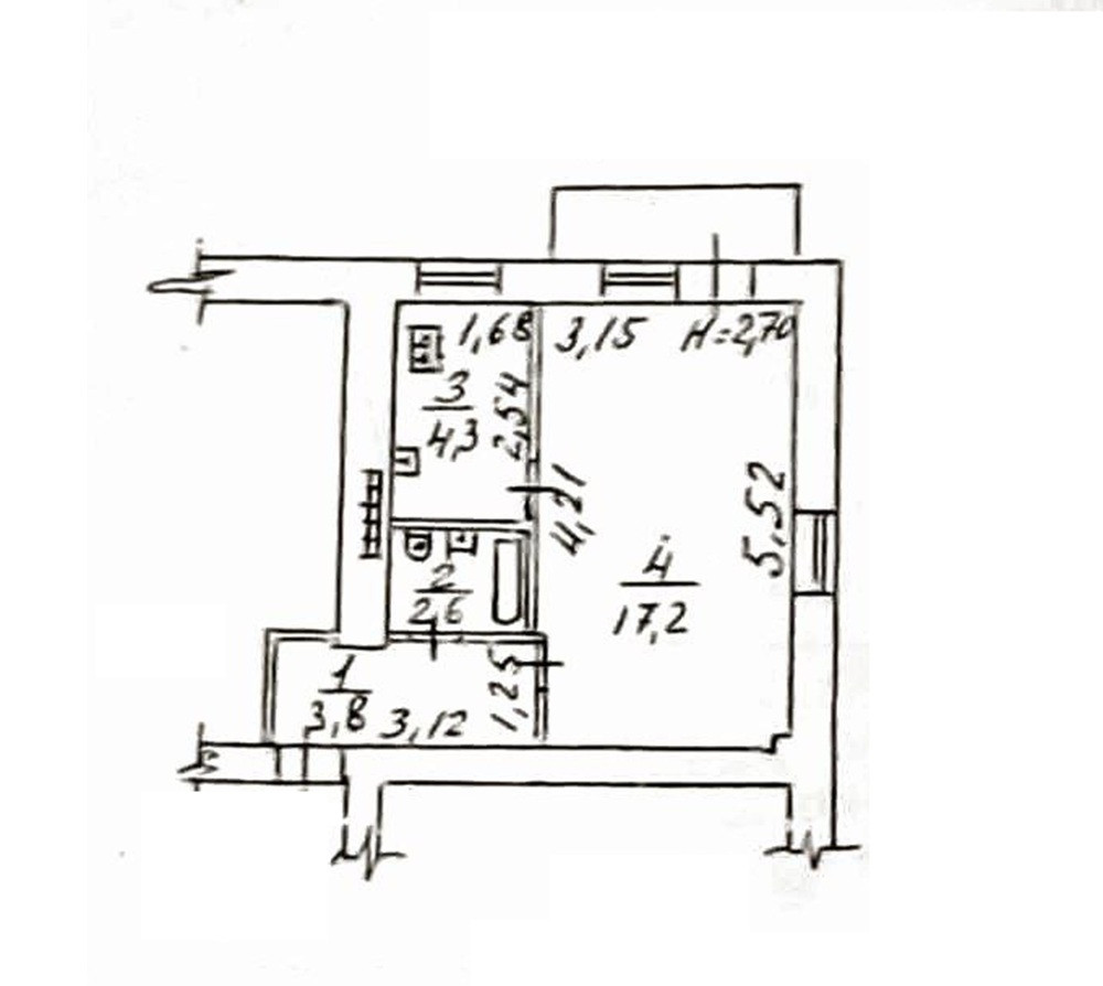 Продаж Квартира 1-кімнатна на ул. Среднефонтанская, 32а Одеса - фото 3