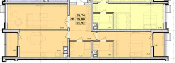 Продається 2-кімнатна квартира в ЖК Модерн Odessa