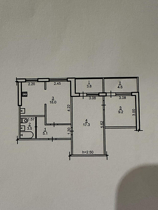 Продаж Квартира 3-кімнатна, 2/9 поверх на Калиновая ул., 72 Dnipro - photo 9