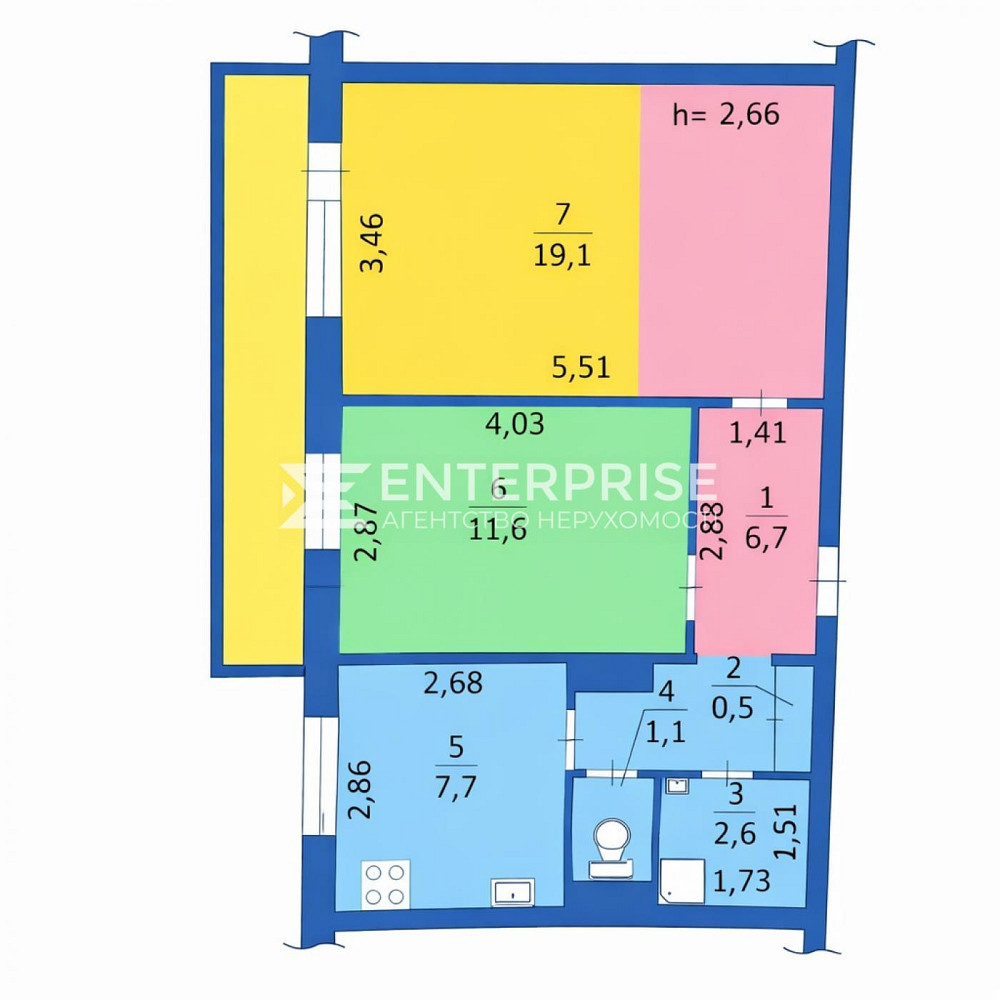 Продаж Квартира 2-кімнатна, 7/9 поверх на вул. Героев Днепра Київ - фото 12