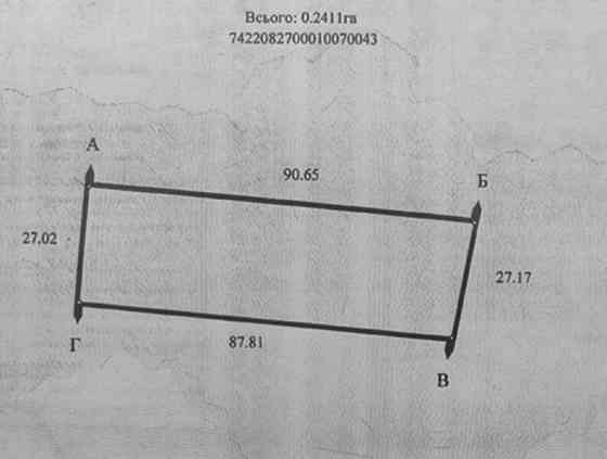 Продаж земельної ділянки 25 соток на улица Луговая, д. Евминка