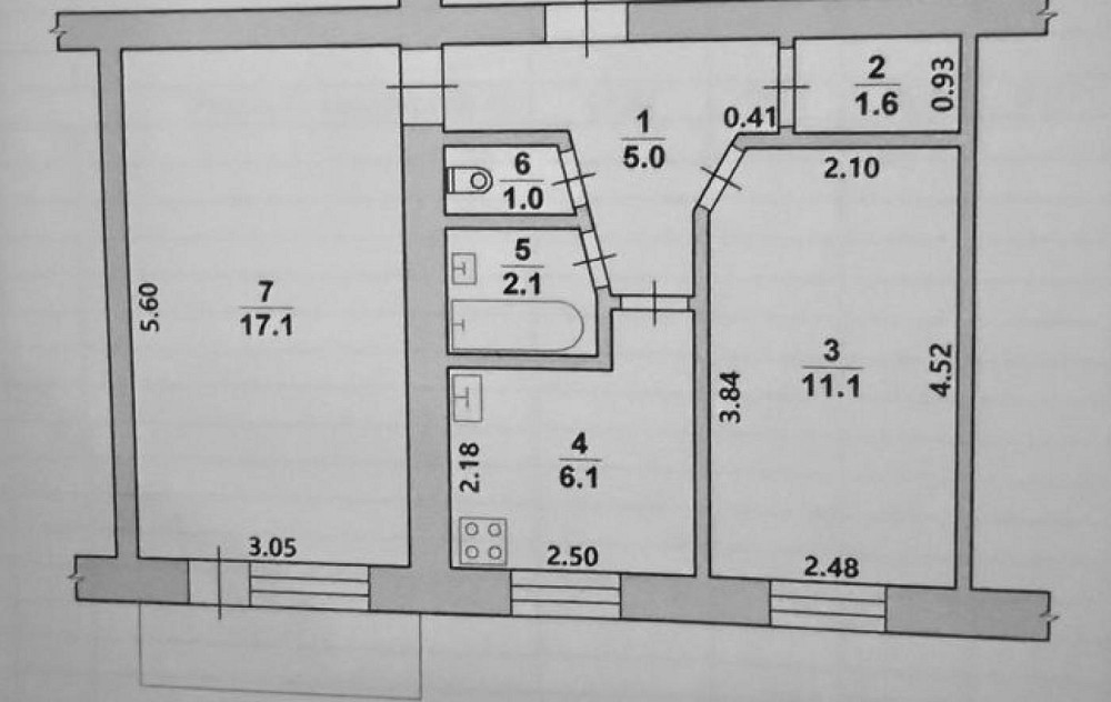 Продаж Квартира 2-кімнатна, 5/5 поверх на вул. провулок Вацківський Житомир - фото 1