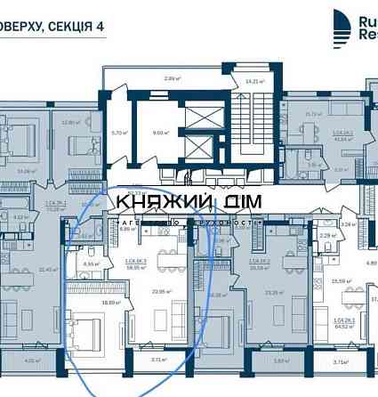 Продаж по переуступці 1 кімнатна квартира в ЖК бізнес-класу Rusaniv Residence 21145097 Київ