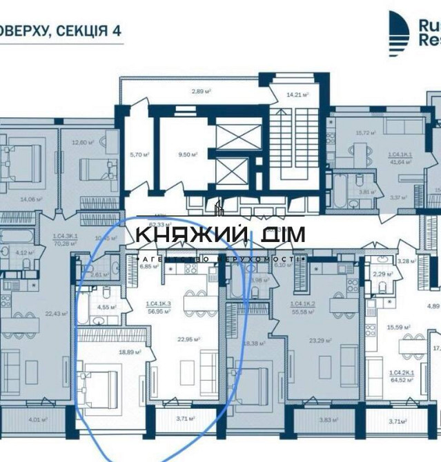 Продаж по переуступці 1 кімнатна квартира в ЖК бізнес-класу Rusaniv Residence 21145097 Киев - изображение 2