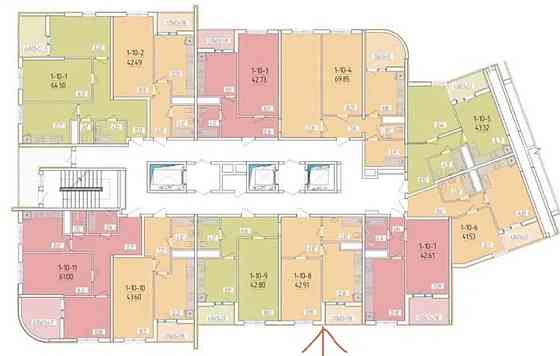 Продаж Квартира 1-кімнатна, 10/24 поверх на Краснова ул. Odessa