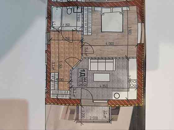 Продаж Квартира 1-кімнатна, 3/3 поверх Vinnytsya