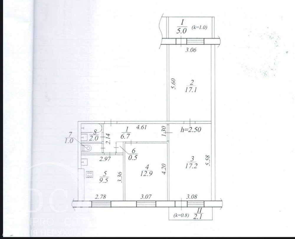 Продаж Квартира 3-кімнатна, 4/9 поверх на Метробудівська вул., 5 Дніпро - фото 9