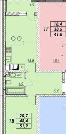 Продам 1 комнатную квартиру на Прохоровской. Одесса
