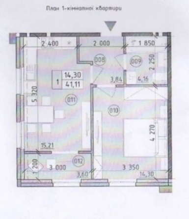 Продаж Квартира 1-кімнатна, 21/21 поверх на Михайла Максимовича, 28е Київ