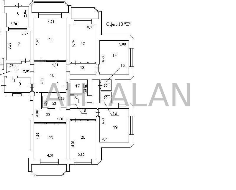 Оренда офісне приміщення на Шовковична вул., 42/44 приміщень - 8, поверх - 10/14 Київ - фото 14