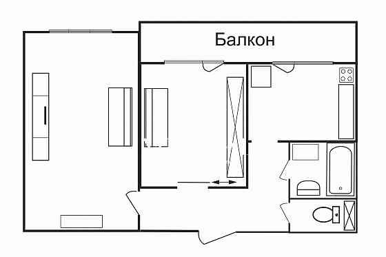 Оренда 2к Квартира 50 кв.м Микільсько-Ботанічна вул. Киев