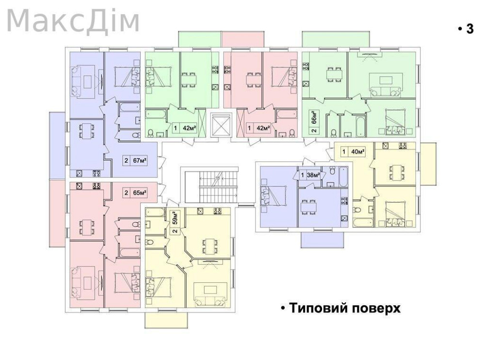 Продаж Квартира 2-кімнатна, 4/4 поверх на вул. Глиняна Тернопіль - фото 3