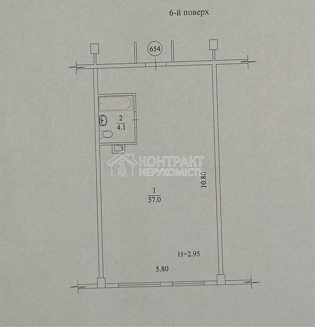 Продаж Квартира 3-кімнатна, 6/6 поверх на вул. Героїв Харкова Харків - фото 10