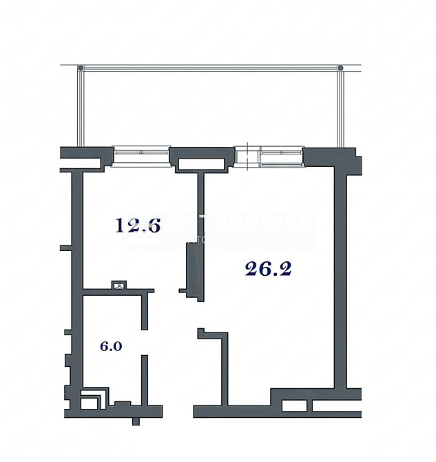 Продаж Квартира 1-кімнатна, 2/34 поверх на вул. Ревуцкого Киев - изображение 1