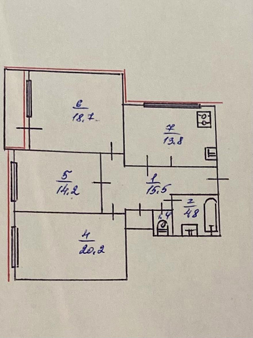 Продаж Квартира 3-кімнатна, 3/9 поверх на Грушевського Михайла вул., д. 34-А Kiev - photo 17