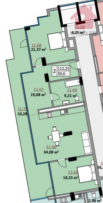 Продаж Квартира 2-кімнатна, 11/11 поверх Ужгород - фото 10