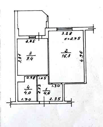 Продаж Квартира 1-кімнатна, 12/16 поверх на Массив Радужный Одеса