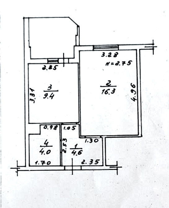 Продаж Квартира 1-кімнатна, 12/16 поверх на Массив Радужный Одесса - изображение 4