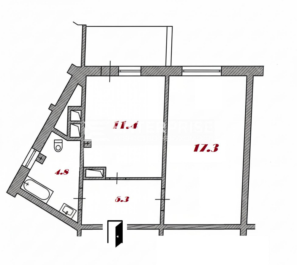 Продаж Квартира 1-кімнатна, 9/25 поверх на вул. Милославская Київ - фото 11