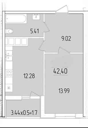 Продаж Квартира 1-кімнатна, 20/24 поверх на Краснова улица, 3/61 Одесса