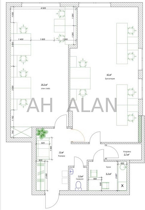 Оренда офісне приміщення на вул. Нижній Вал приміщень - 3, поверх - 6/6 Київ - фото 15
