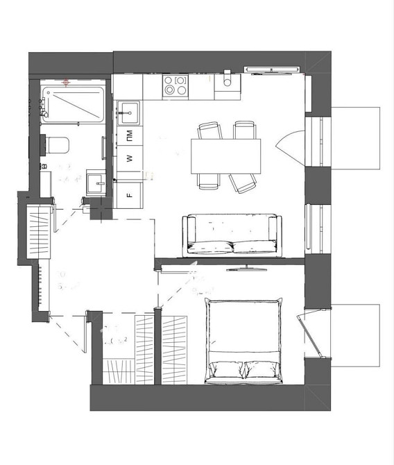 Продаж Квартира 1-кімнатна, 4/6 поверх на Шовковична вул., д. 23 Kiev - photo 7