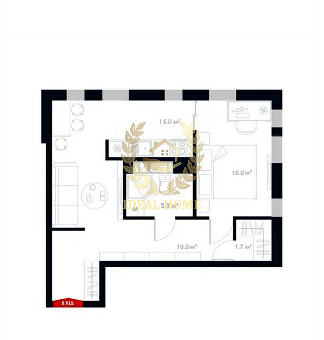 Продаж Квартира 1-кімнатна  - изображение 3