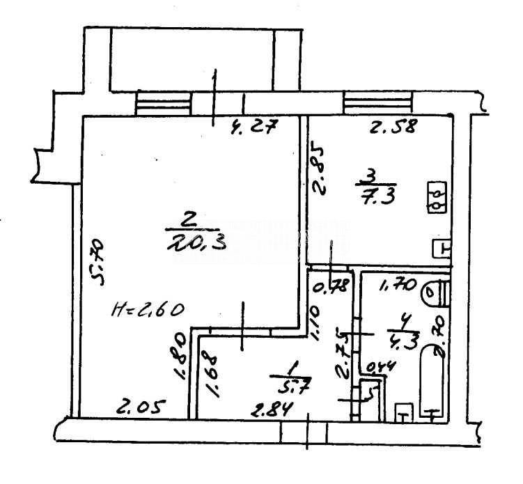 Продаж Квартира 1-кімнатна, 10/10 поверх на вул. Электроинструментальный Харьков - изображение 2