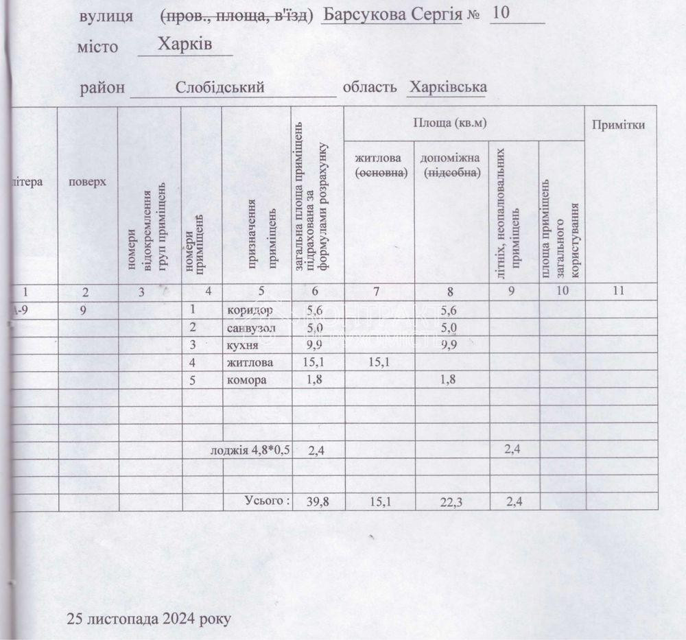 Продаж Квартира 1-кімнатна, 9/9 поверх на вул. Сергія Барсукова Харків - фото 8