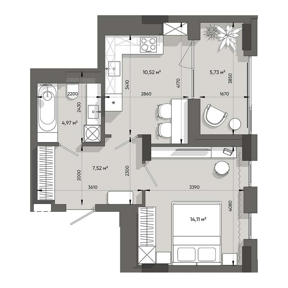 Продаж Квартира 1-кімнатна, 8/8 поверх на вул. Ленона Джона L'viv - photo 2