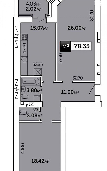 Продаж Квартира 2-кімнатна, 5/11 поверх на вул. Захисників України Zhytomyr - photo 2